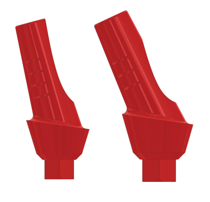 Модели для анатомических угловых абатментов