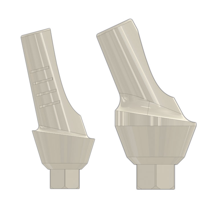 Анатомические угловые абатменты PEEK