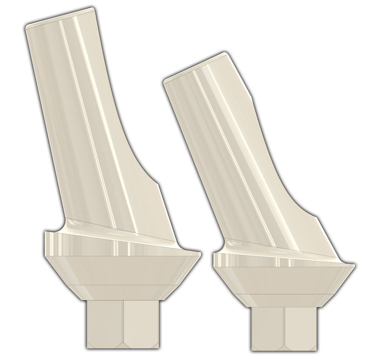 Анатомические угловые циркониевые абатменты